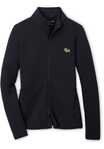 Peter Millar George Mason University Womens Black Lumi-Knit Full Zip Light Weight Jacket