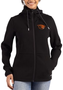 Cutter and Buck Oregon State Beavers Womens Black Epic Comfort Full Zip Light Weight Jacket
