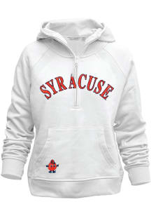 Syracuse Orange Womens White Asana Hooded Sweatshirt