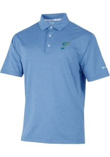 Columbia St Louis Blues Mens Light Blue Sand Tee Short Sleeve Polo