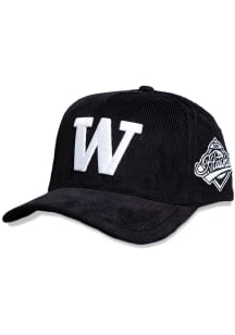 Washington Huskies Corduroy Adjustable Hat - Black