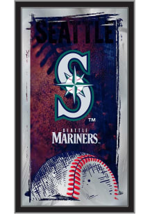 Seattle Mariners Baseball Hanging Back Bar Mirror