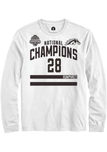 Ryan Humphrey Western Michigan Broncos White NIL 2025 National Champions Shirzee Long Sleeve Playe..