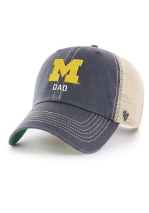 47 Michigan Wolverines Dad Trawler Adjustable Hat - Navy Blue