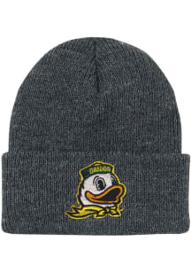 LogoFit Oregon Ducks North Pole Baby Knit Hat - Dark Grey
