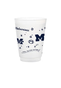 Michigan Wolverines 8pk Flex Party Reusable Disposable Cups
