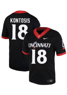 Giyahni Kontosis  Nike Cincinnati Bearcats Black NIL Name And Number Football Jersey