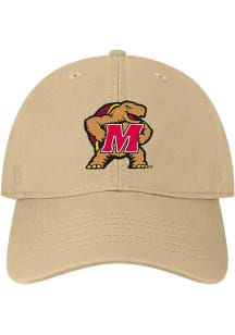 Legacy Maryland Terrapins EZA Twill Adjustable Adjustable Hat - Khaki