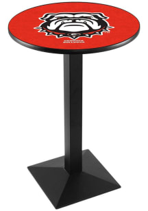 Georgia Bulldogs Mascot Square Base Pub Table