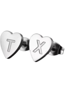 Texas EB & Co TX Heart Stud Womens Earrings