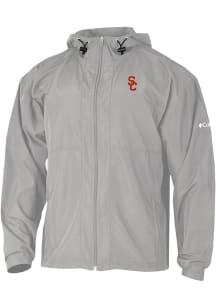 Columbia USC Trojans Mens Grey Prodigy Light Weight Jacket