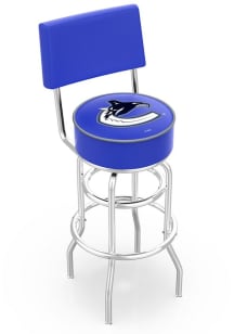 Vancouver Canucks Double-Ring Swivel with Back Pub Stool - Black