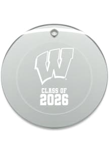 Wisconsin Badgers Class of 2026 Round Ornament - White