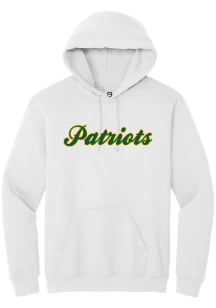 Summit Sportswear George Mason University Mens White Wordmark Long Sleeve Hoodie