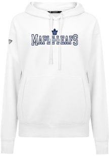 Levelwear Toronto Maple Leafs Womens White Adorn Journey Hooded Sweatshirt