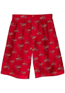 St Louis Cardinals Youth Red All Over Printed Sleep Shorts