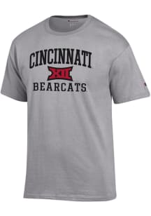 Champion Cincinnati Bearcats Grey B12 Arch Jersey Short Sleeve T Shirt