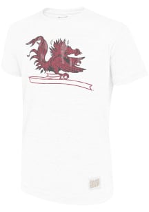 Original Retro Brand South Carolina Gamecocks White Vault Logo Short Sleeve Fashion T Shirt