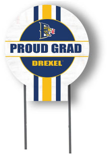 Drexel Dragons KH Sports Fan Grad graduation graphic Yard Sign - White