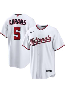 CJ Abrams Washington Nationals Mens Replica Home Jersey - White