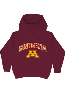 Vive La Fete Minnesota Golden Gophers Youth Maroon Arch Sam Long Sleeve Hoodie