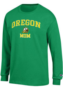 Champion Oregon Ducks Green Mom Jersey Long Sleeve T Shirt