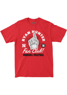 Ryan Hunter Nebraska Cornhuskers Red Fan Club Tee Short Sleeve Fashion Player T Shirt