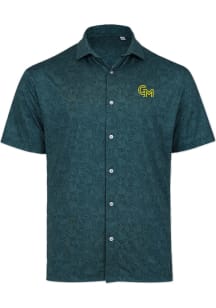 George Mason University Mens Green JAZZ Short Sleeve Dress Shirt