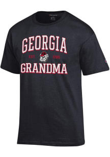 Champion Georgia Bulldogs Black Est. Date Grandma Jersey Short Sleeve T Shirt