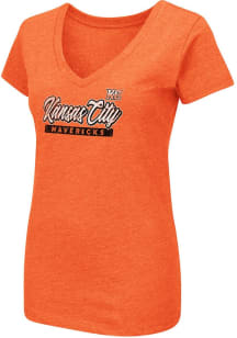 Colosseum Kansas City Mavericks Womens Orange Playbook Short Sleeve T-Shirt