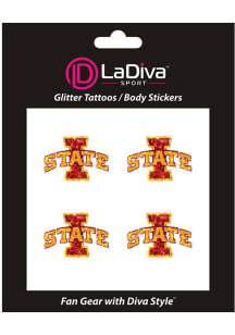 Iowa State Cyclones Glitter Tattoo
