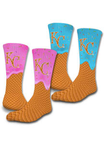 Kansas City Royals ISlide Ice Cream Drip Mens Crew Socks