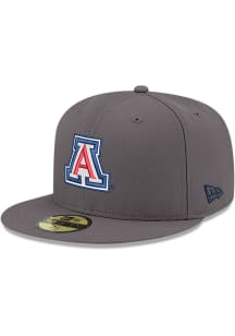 New Era Arizona Wildcats Mens Graphite 59FIFTY Fitted Hat