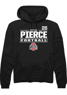 Payton Pierce Ohio State Buckeyes Mens Black Football NIL Stacked Box Player Hood