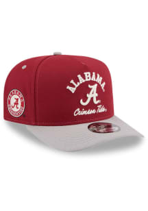 New Era Alabama Crimson Tide Arched 9FIFTY A Frame Adjustable Hat - Crimson