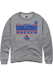 brooklyn bumgardner Tulsa Golden Hurricane Mens Graphite NIL Stacked Box Player Crew