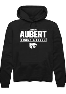 Ludivine Aubert K-State Wildcats Mens Black NIL Stacked Box Player Hood