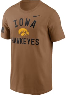 Nike Iowa Hawkeyes Khaki Military Short Sleeve T Shirt