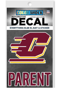 Central Michigan Chippewas Parent Auto Decal - Maroon