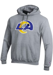 Champion Los Angeles Rams Mens Grey Powerblend Long Sleeve Hoodie