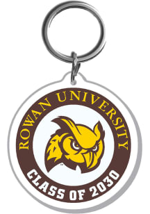 Rowan University 2030 Acrylic Keychain - Brown