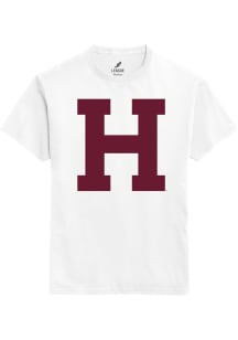 Harvard Crimson White Block H Short Sleeve T Shirt