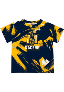 Vive La Fete Murray State Racers Toddler Navy Blue Paint Brush Short Sleeve T-Shirt