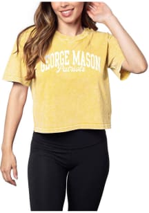 George Mason University Womens Gold Short n Sweet Short Sleeve T-Shirt