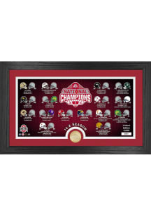 Ohio State Buckeyes 2024 Football National Champions Season Recap Picture Frame - Red