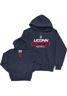 Dominic Toy UConn Huskies Mens Navy Blue NIL Rush Player Hood