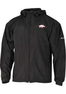 Columbia Arkansas Razorbacks Mens Black Prodigy Light Weight Jacket