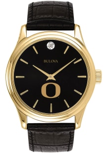 Bulova Oregon Ducks Leather Mens Watch