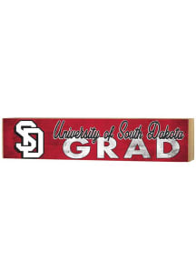 KH Sports Fan South Dakota Coyotes Grad graduation graphic Sign - Red