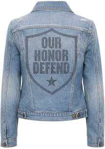 Ohio State Buckeyes Womens Blue Defend Shield Denim Medium Weight Jacket